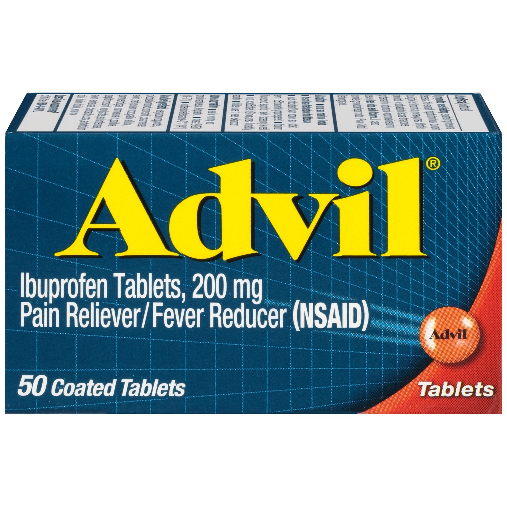 Advil Ibuprofen Pain Reliever Coated Tabs 200ct