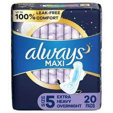 Always Overnight Extra Long w/ Wings 20ct