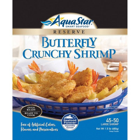 Aqua Star Butterfly Crunchy Shrimp 1.5lb