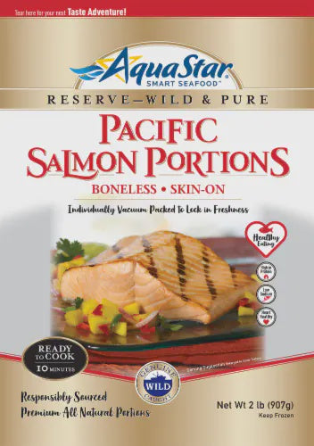 Aqua Star Pacific Salmon Portions 2lb