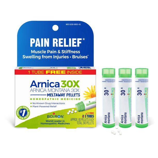 Arnica 30X Pain Relief Pellets 3 tubes