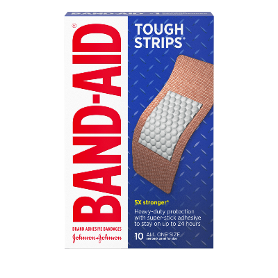 Band Aid Tough Strips 10 Pk