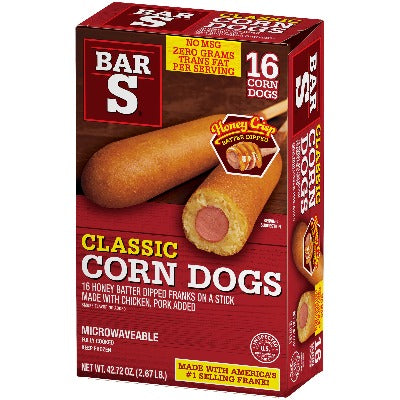 Bar S Classic Corn Dogs 1.34lbs