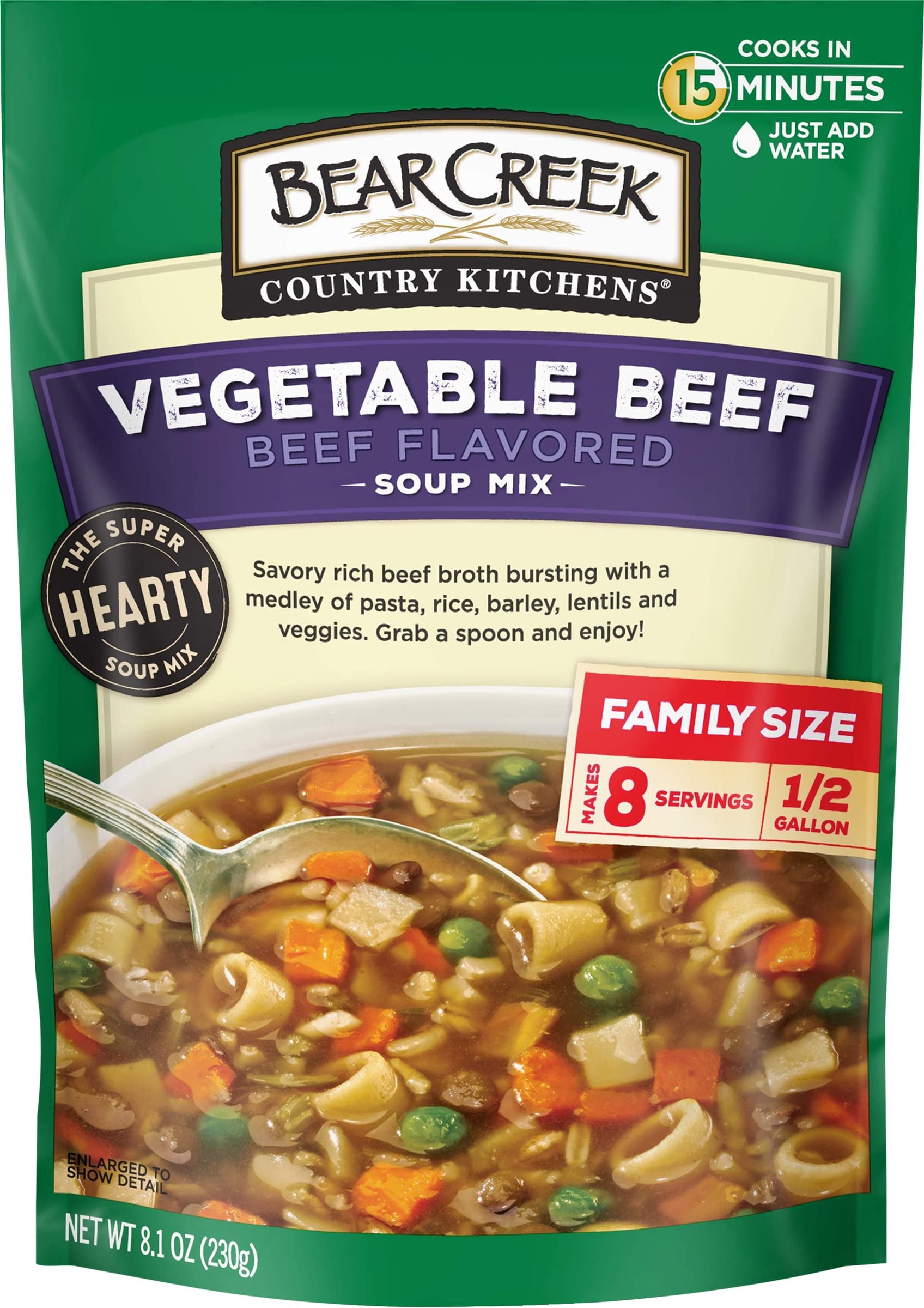 Bear Creek Vegetable Beef Soup Mix 8.1 oz