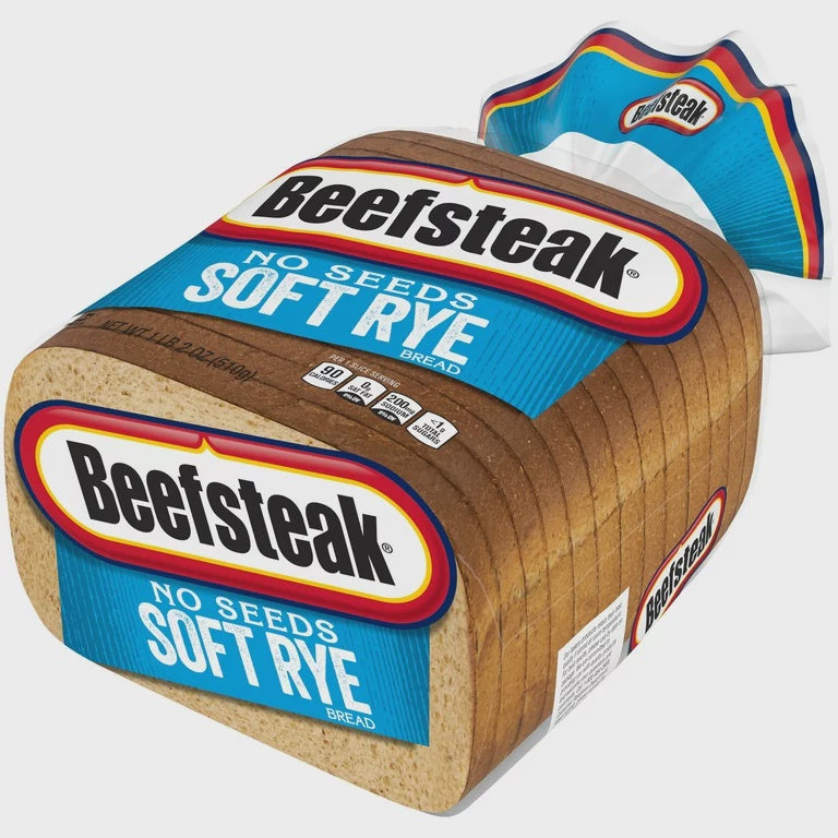 Beefsteak no seed Soft Rye Bread 18oz