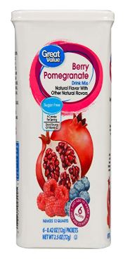 Great Value Berry Pomegranate Drink Mix 2.5oz