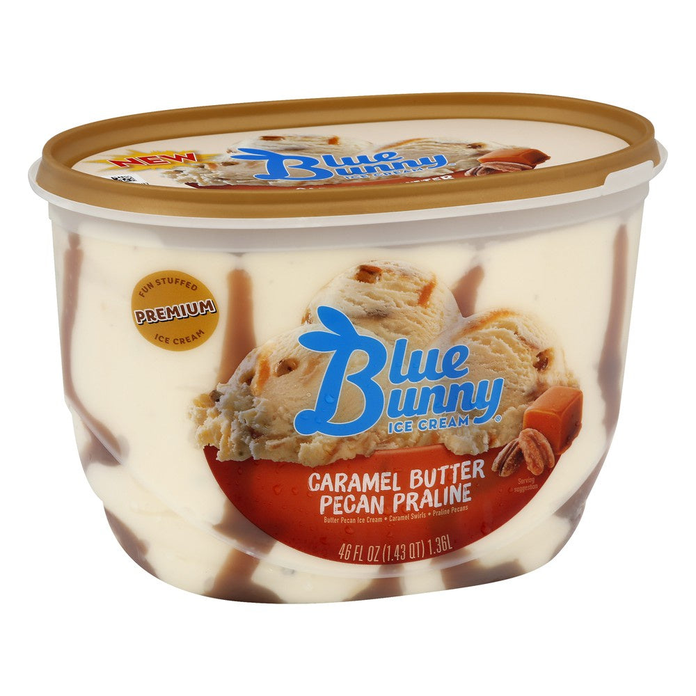 Blue Bunny Caramel Butter Pecan Praline 46oz