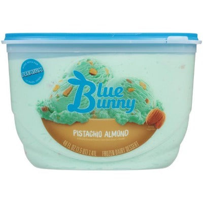 Blue Bunny Pistachio Almond Ice Cream 1.5qt