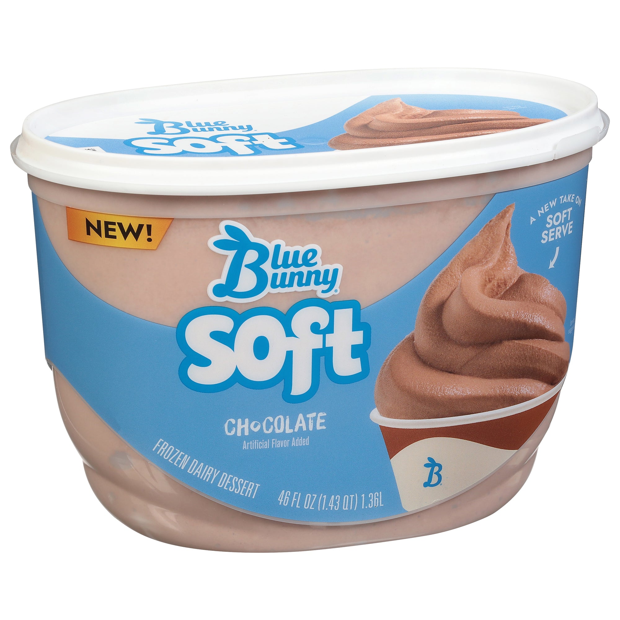 Blue Bunny Soft Ice Cream Chocolate 1.5 qt
