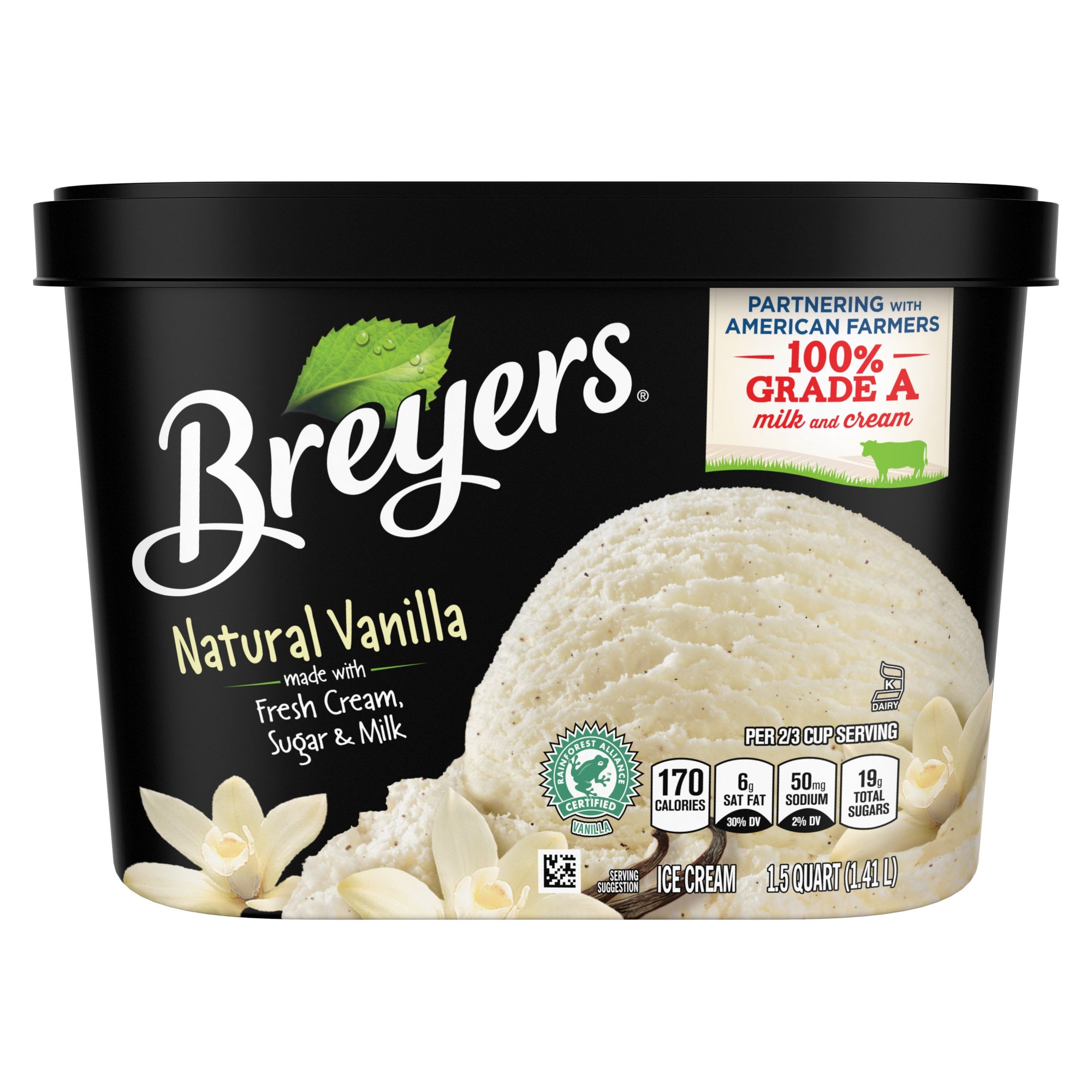 Breyers Natural Vanilla Ice Cream 1.5qt