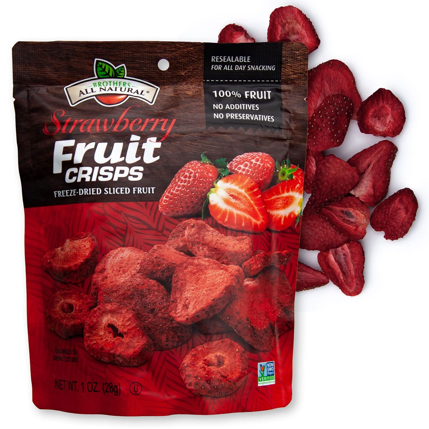 Brothers All Natural Strawberry Fruit Crisps 10z