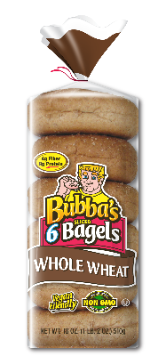 Bubba's Whole Wheat Bagels 6 Count