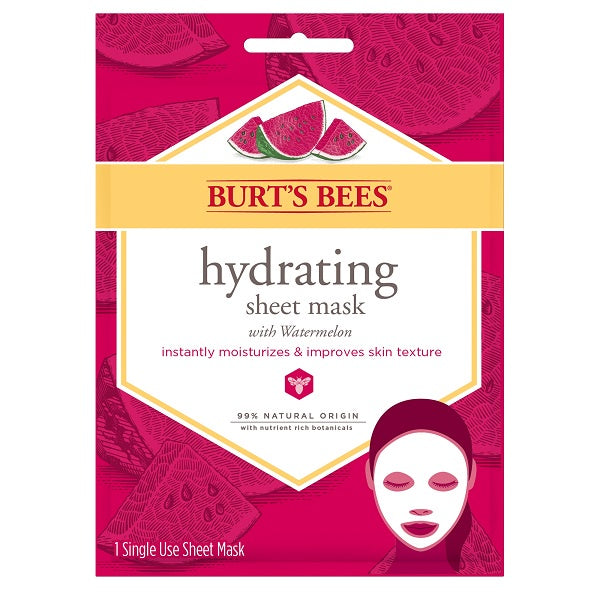 Burt's Bees Hydrating Sheet Mask with watermelon