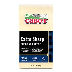 Cabot Extra Sharp White Cheddar Cheese 2lbs