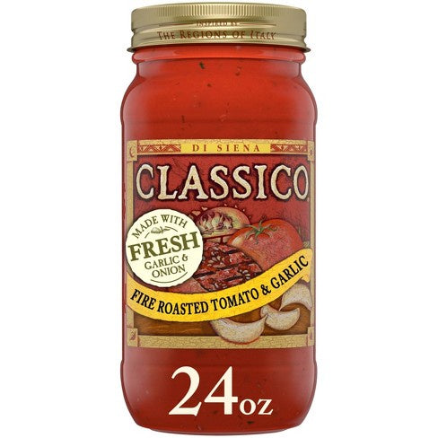 Calssico Roasted Garlic Pasta Sauce 24 oz