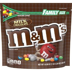 Candy M&m's Milk Chocolate 19.20oz