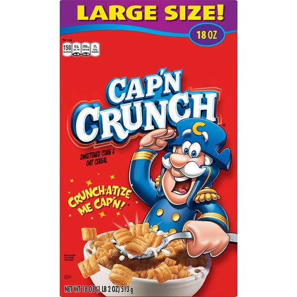 Cap'n Crunch Regular Cereal 18oz