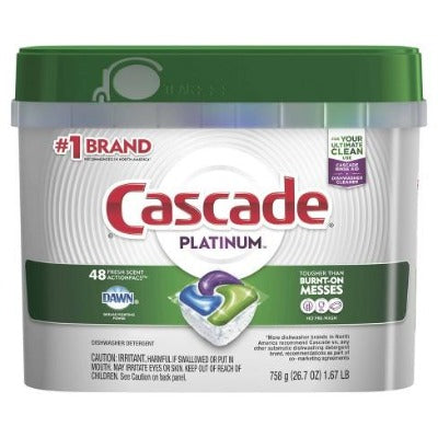 Cascade Platinum Fresh Scent Tabs 48 ct