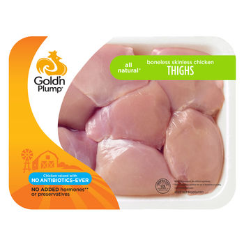 Chicken, Gold N Plump Boneless Chicken Thighs $5.49/lb