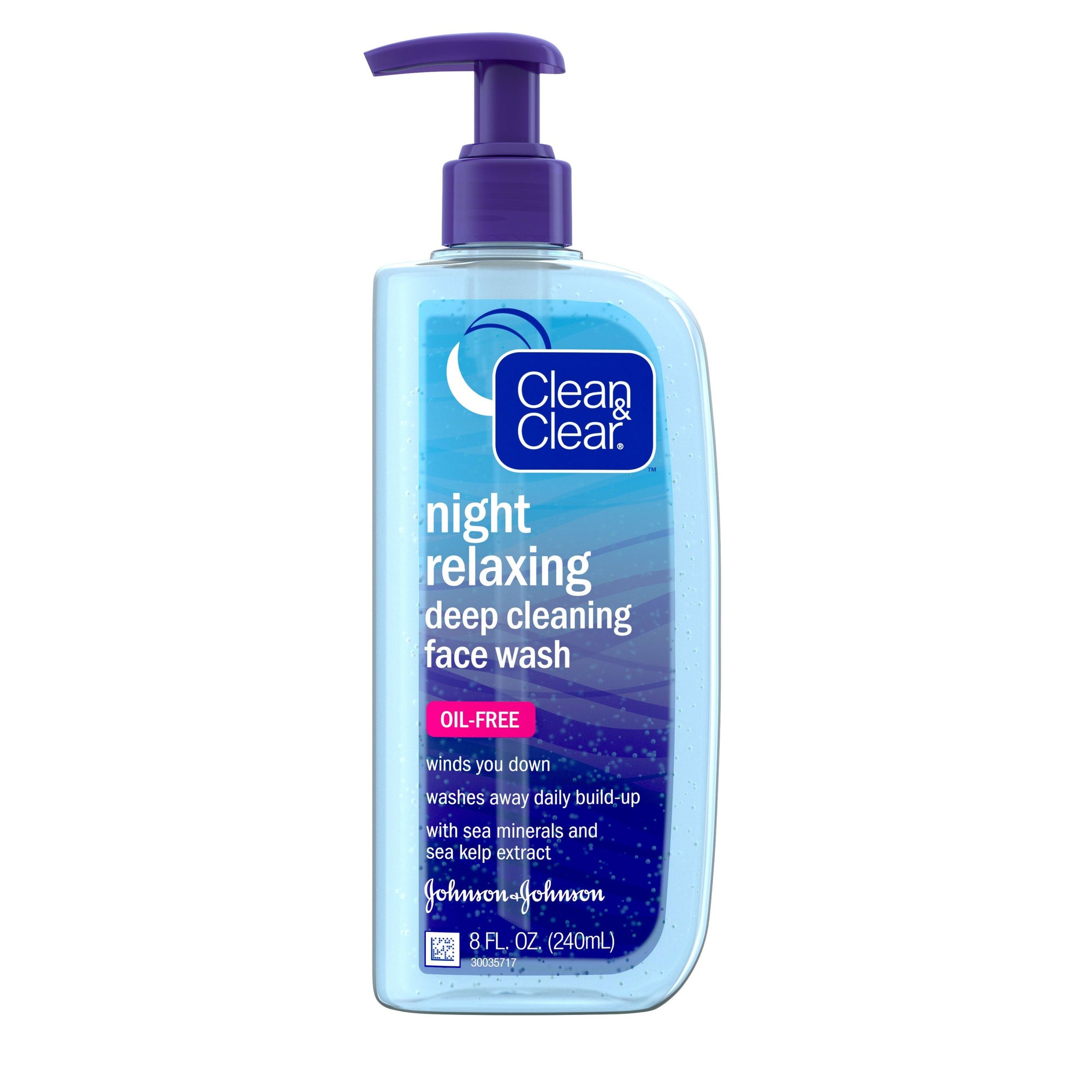 Clean&Clear Night Relaxing Deep Cleansing Face Wash 8oz
