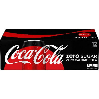 Coke Zero 12 pack cans
