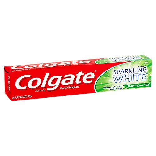Colgate Sparkling White Mint Gel Toothpaste 6oz