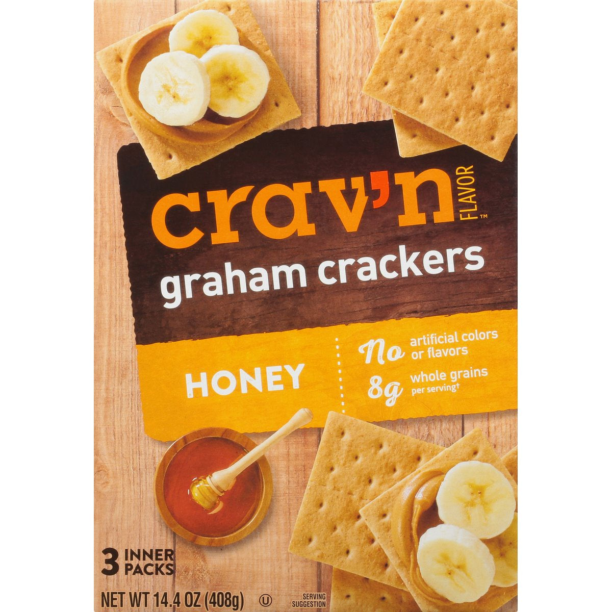 Crav'n Flavor Honey Graham Crackers 14.4oz