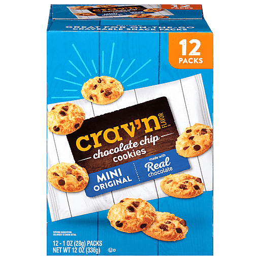 Crav'n Flavor Mini Chocolate Chip Cookie 12ct