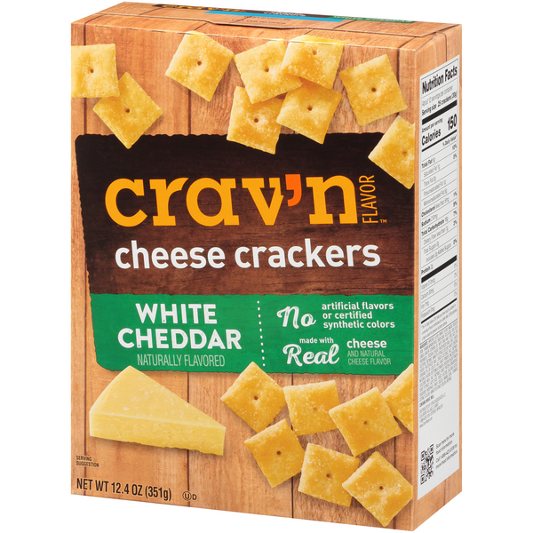 Crav'n Flavor White Cheddar Cheese Crackers 12.4oz