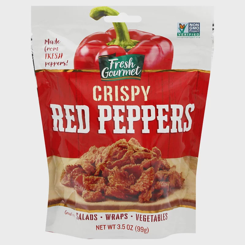 Fresh Gourmet Crispy Red Peppers, light salt 3.5oz
