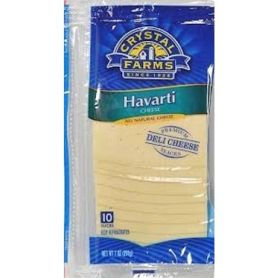 Crystal Farms Sliced Havarti Cheese 7oz