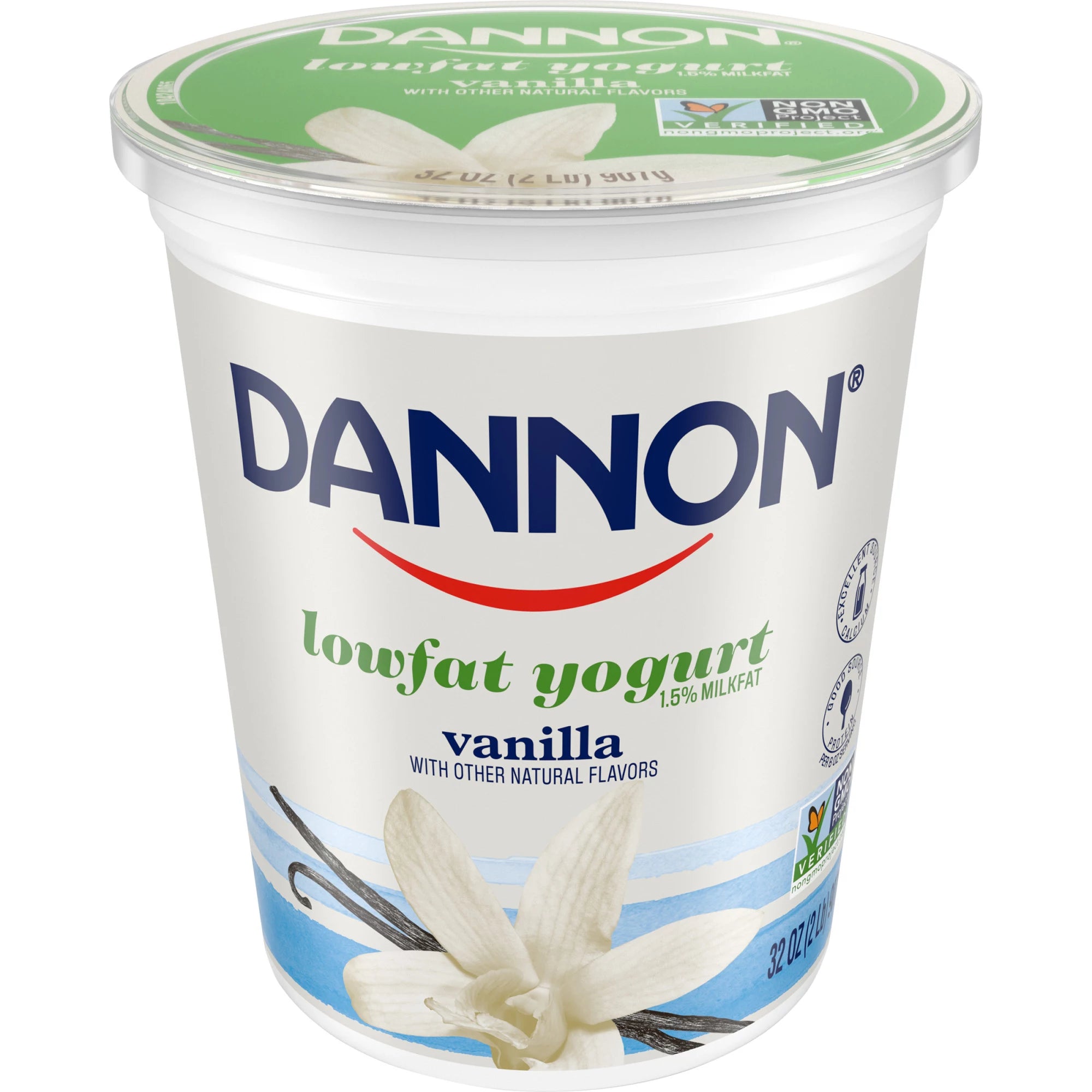 Dannon Vanilla Yogurt Lowfat Blended 32oz