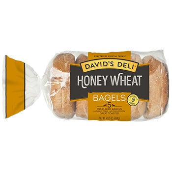 David's Honey Wheat Bagels 14.25oz