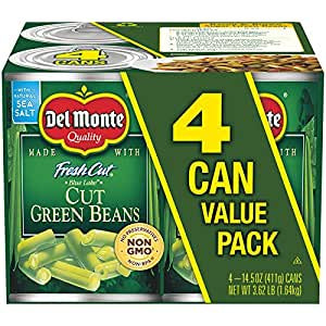 Del Monte Cut Green Beans 4 pack