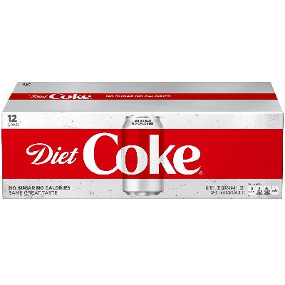 Diet Coke 12 pack cans