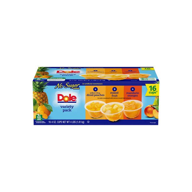 Dole NSA Mixed Fruit Variety Pack 4oz/16pk