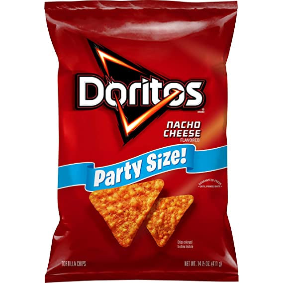 Doritos Nacho Cheese Party Size Tortilla Chips 14.5 oz.