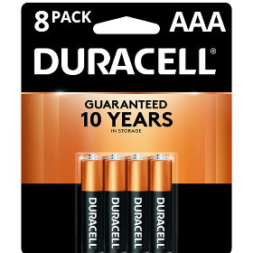 Duracell AAA-8pk.Coppertop Batteries