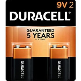 Duracell Batteries 9V -2pack