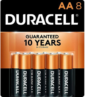 Duracell Coppertop AA Batteries 8pk