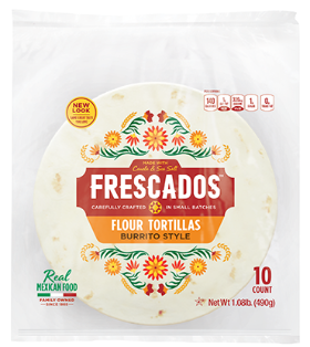 Frescados Flour Burrito Style 8" Tortillas 10 count