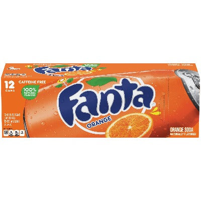 Fanta Orange Soda 12 pack cans