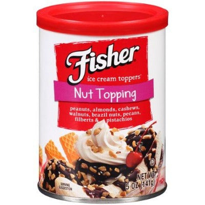 Fisher Nut Topping Ice Cream Topper 5oz