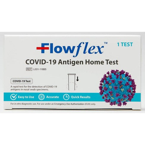 FlowFlex Covid-19 Antigen Home Test Kit 1ct