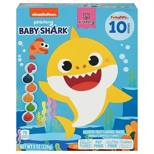 Fundables Fruit Snacks Baby Shark 10pk