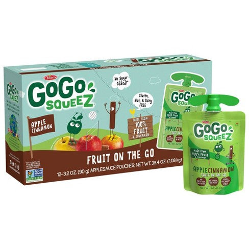 GoGo Squeeze Apple Cinnamon 12ct