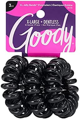 Goody XL Black Hair Coils 3ct