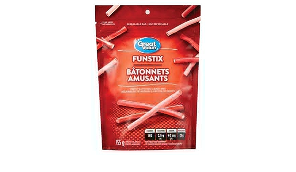 Great Value Funstix 155g