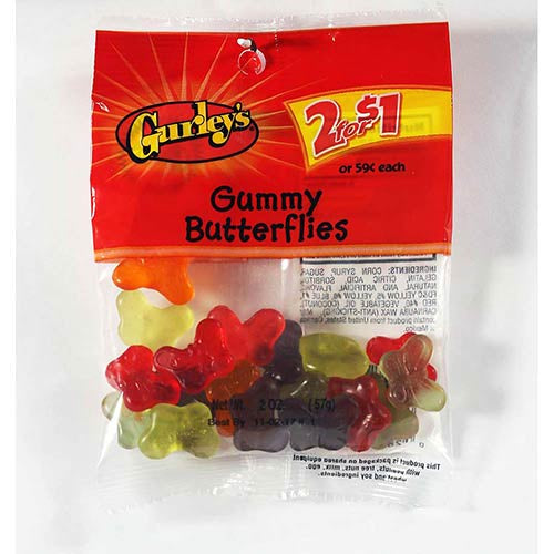 Gurley's Candy Gummy Butterflies 2.5oz