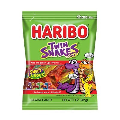 Haribo Twin Snakes Sweet & Sour 5 oz